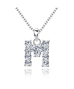 Necklace Silver M Shape SSLPE-M